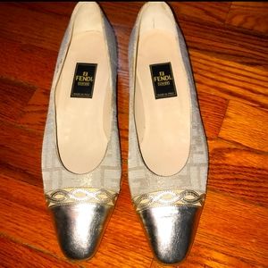AUTHENTIC fendi flats (fit like an 8 1/2)